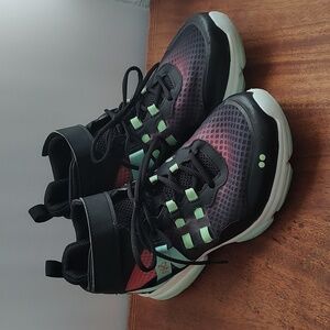 Ryka Womens 9.5 Devotion XT Mid Top Training Shoe Pink Black Teal Mesh Sneakers
